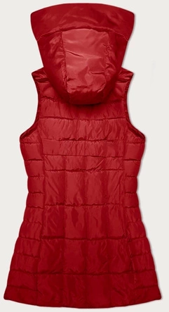 Bezrękawnik damski z kapturem S'West  czerwony (B8226-4)