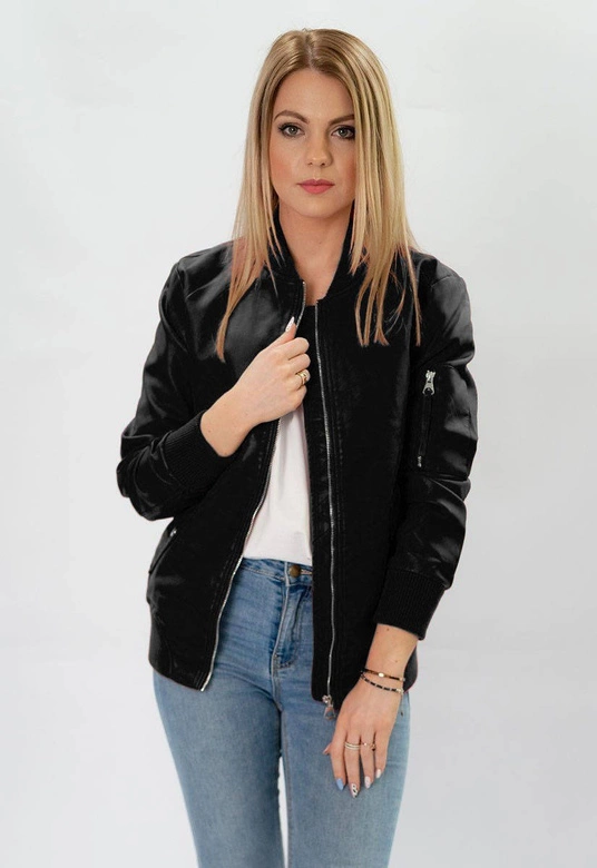 KURTKA PILOTKA CZARNA (XW12X)