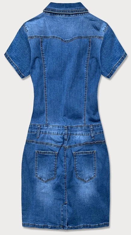 JEANSOWA SUKIENKA PLUS SIZE NIEBIESKA (GD6627)