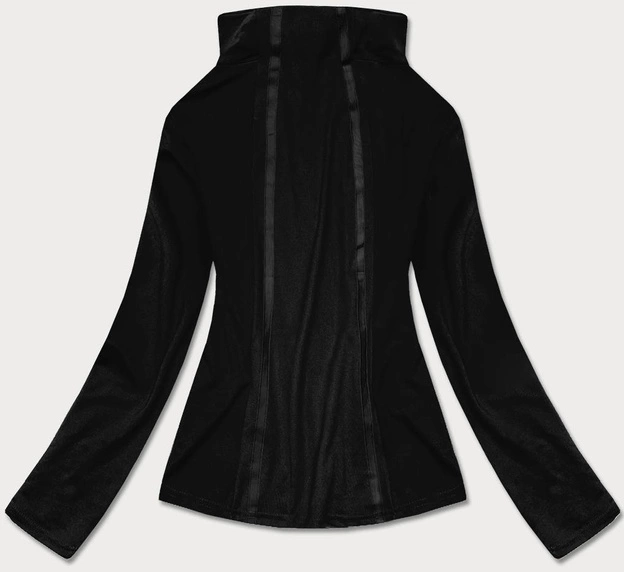 Bluza damska z niską stójką czarna (hh020-01)