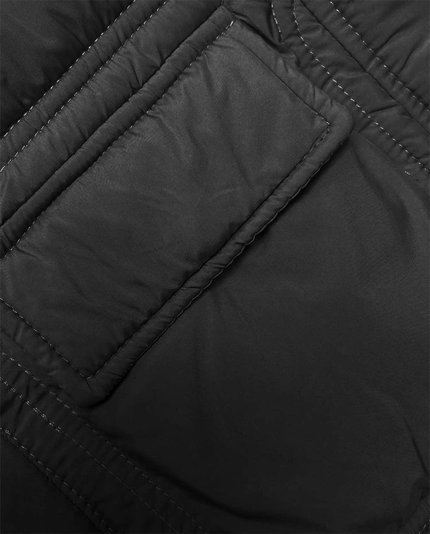 Puchowa kamizelka damska czarna (B8153-1)