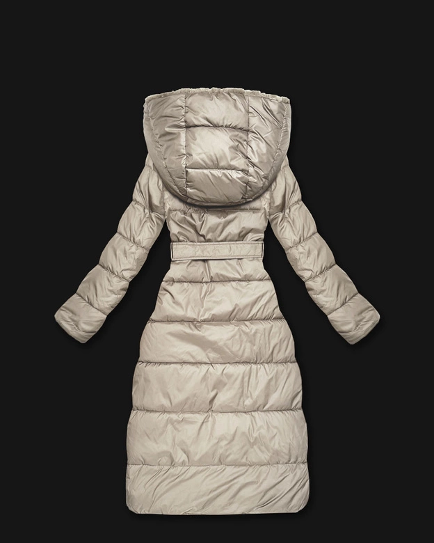 Zimowa kurtka dwustronna futerko Minority beżowa (P3-6020-62)