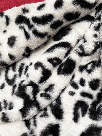 Zimowa parka damska na futerku czerwona (can-578big)