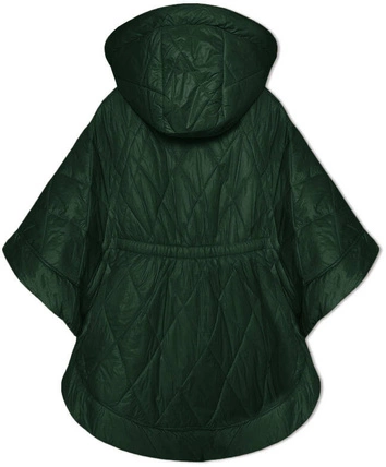 Kurtka typu ponczo ciemnozielona (P3-6911-33)