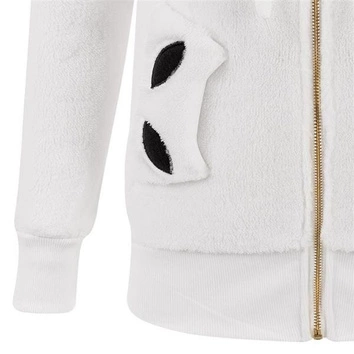 MIĘKKA BLUZA Z KAPTUREM BIAŁA (3970)