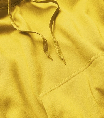 Damska bluza dresowa żółta (w02-28)