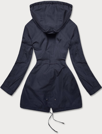 Parka damska 2w1 granat/czerwony (w702big)