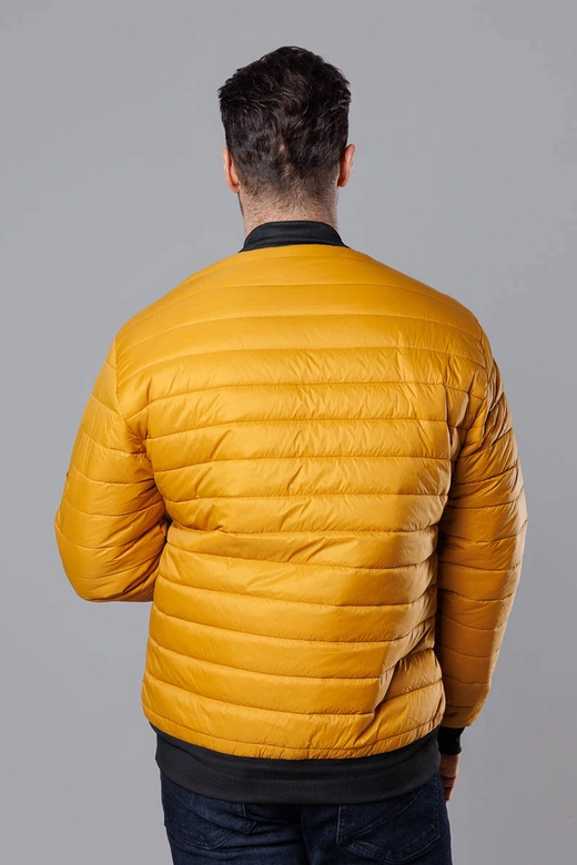 Pikowana bomberka męska ciemnożółta (MY02-23)