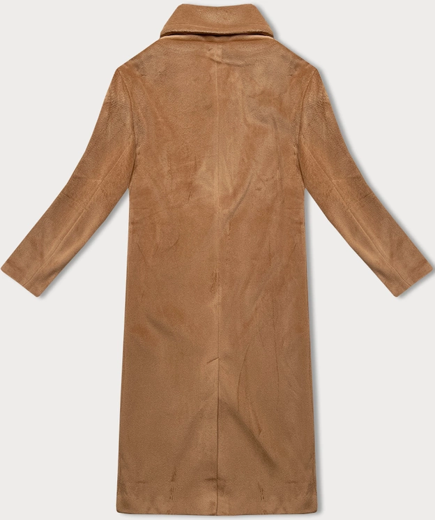 Damski płaszcz przejściowy oversize J Style camel (11Z8161)