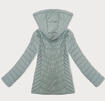 Lekka kurtka damska z odpinanym kapturem J Style miętowa (16M9230-156)
