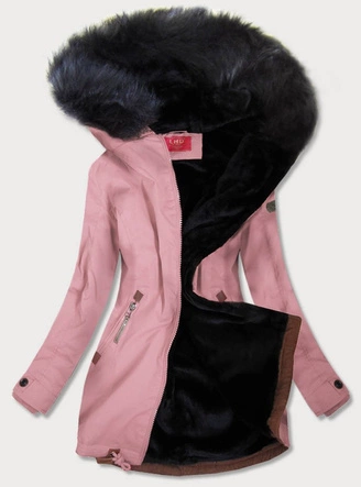 WODOODPORNA PARKA DAMSKA RÓŻOWA (M-923)