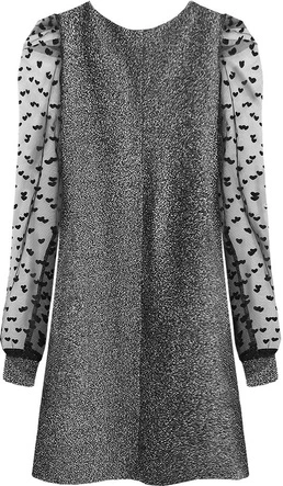 BROKATOWA SUKIENKA SREBRNA (526/2ART)