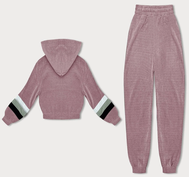 Damski dres z kolorowymi wstawkami różowy (AMG-346A)