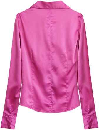 SATYNOWA KOSZULA AMARANTOWA (X1065X)