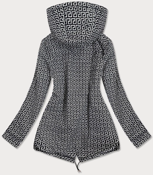 DWUSTRONNA KURTKA DAMSKA CZARNO-BIAŁA (W507BIG)