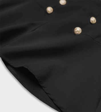 ELEGANCKIE SZORTY Z WYSOKIM STANEM CZARNE (10101)