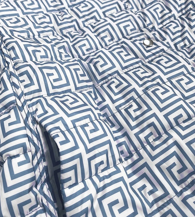 DWUSTRONNA KURTKA DAMSKA Z RĘKAWEM 3/4 NIEBIESKA (6103)