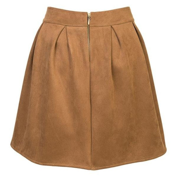 ROZKLOSZOWANA SPÓDNICA CAMEL JASNY (S014)