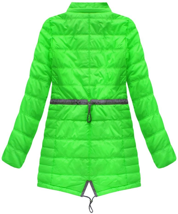 KURTKA Z KAPTUREM LIMONKOWA (W786)