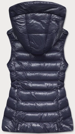 KAMIZELKA DAMSKA Z PUCHEM NATURALNYM GRANAT (6816)