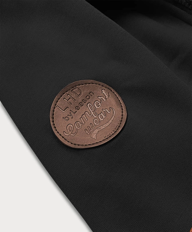 TALIOWANA BLUZA DAMSKA CZARNA (AMG-817)