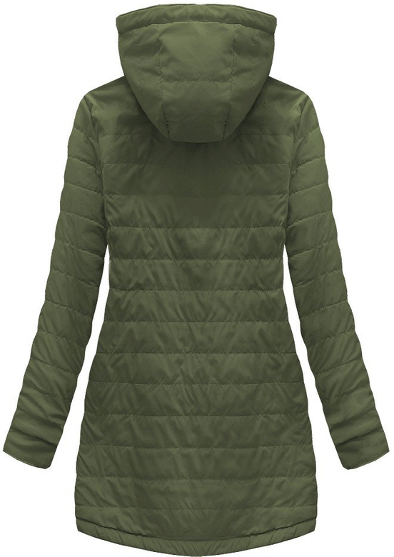 DWUSTRONNA PARKA Z KAPTUREM KHAKI (W0232BIG)
