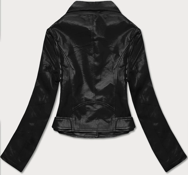 Ramoneska - kamizelka ekoskóra czarna (FL202050)