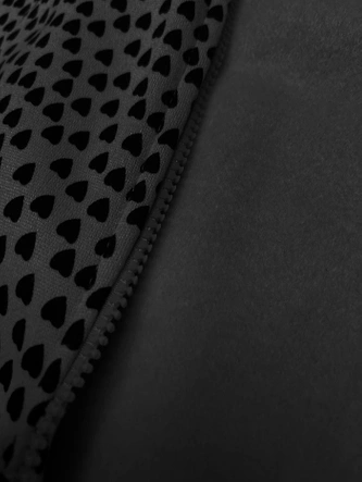 Rozpinana bluza damska w serduszka grafitowa (2315)