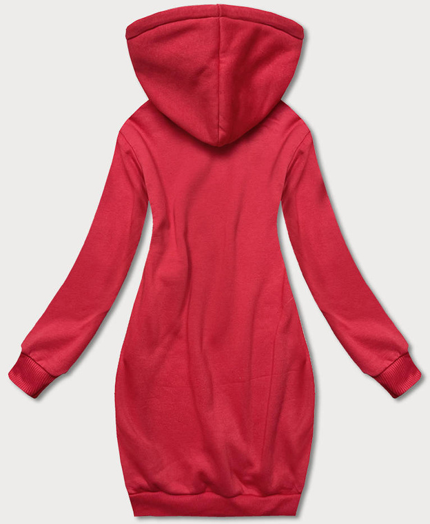 Długa bluza dresowa czerwona (YS10005-18)