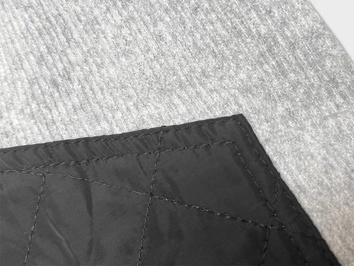 Bluza w prążki damska jasnoszara (AMG-311)