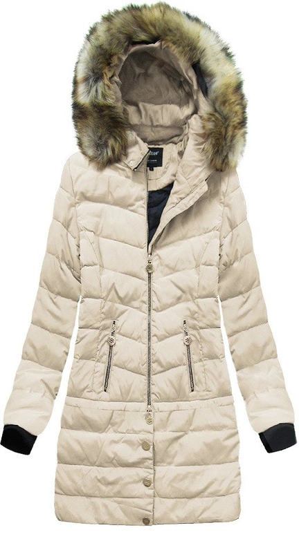 KURTKA ZIMOWA Z KAPTUREM BEŻOWA (1945)