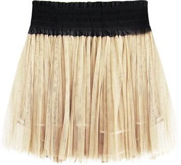 PLISOWANA SPÓDNICA MINI BEŻOWA (311ART)