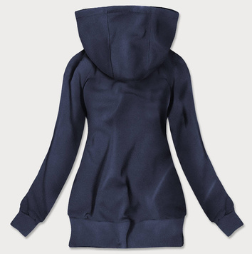 ROZPINANA BLUZA Z KIESZENIAMI GRANATOWA (629)