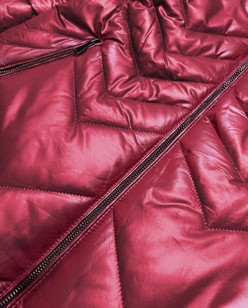 Damska kurtka przejściowa bordowa (mm21-83)