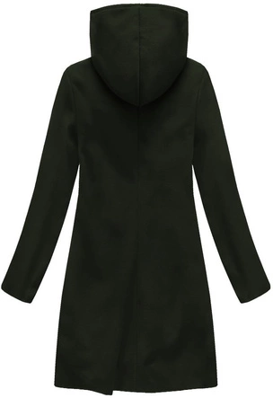 PŁASZCZ Z DOMIESZKĄ WEŁNY I KAPTUREM ARMY (6801)