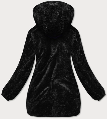 Dwustronna damska kurtka czarna (h1038-01)