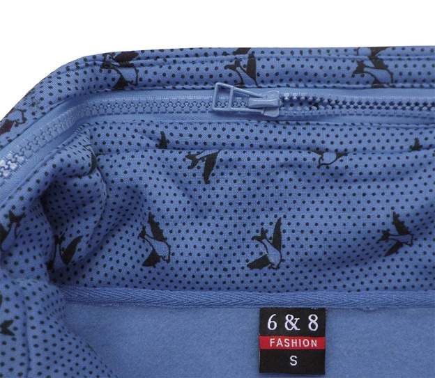 BLUZA Z WYSOKĄ STÓJKĄ NIEBIESKA (1930)