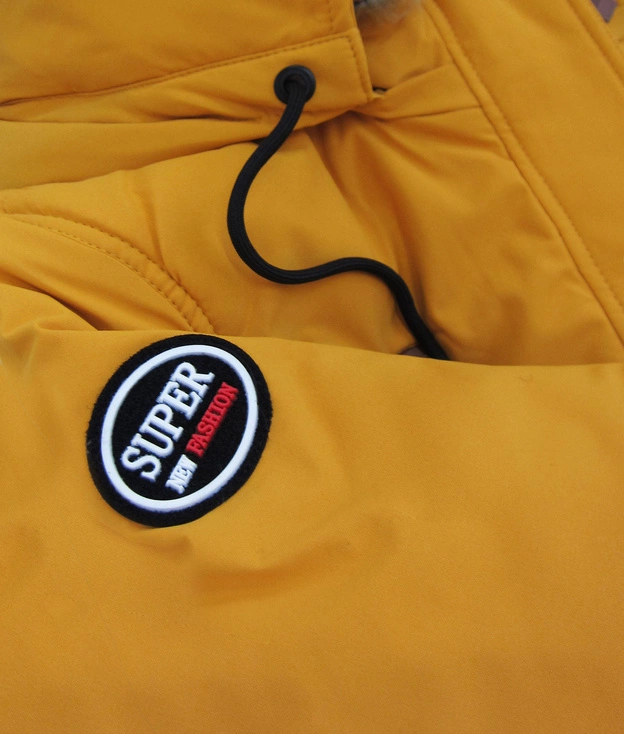 DAMSKA KURTKA ZIMOWA ŻÓŁTA (208-2)