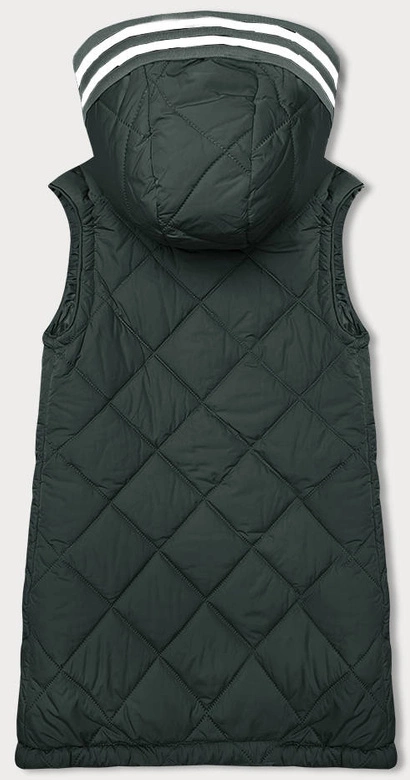 Kamizelka z ozdobnym kapturem army (16M9116-136)