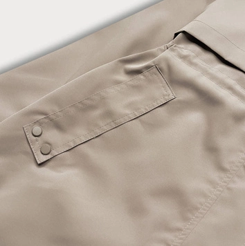 Cienka kurtka damska na podszewce beż (B8128-12)