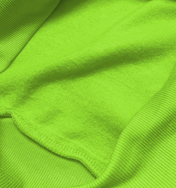 Bluza dresowa damska ze ściągaczami jasny zielony (w01-31)
