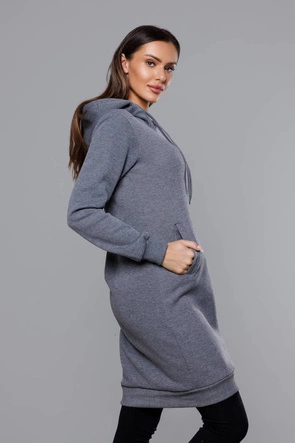 Długa bluza dresowa ciemnoszara (YS10005-5)