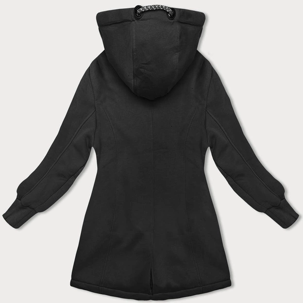 Taliowana bluza damska czarna (AMG-675A)