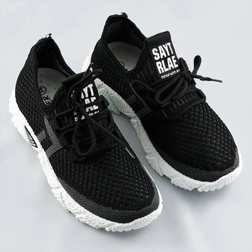 Miękkie buty sportowe damskie czarne (blx-002)