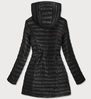 DŁUŻSZA KURTKA DAMSKA PIKOWANA CZARNA (7178)