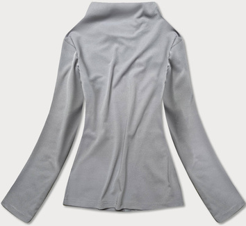 Bluza damska na suwak szara (hd152-03)