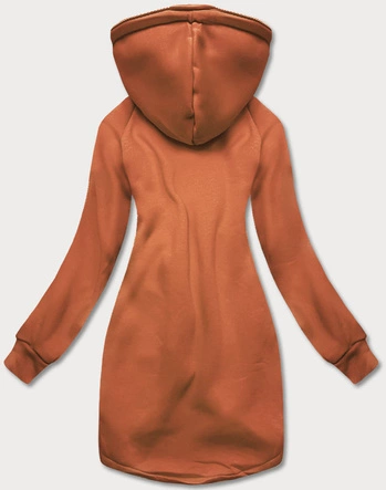 Długa damska bluza ruda (AMG-855B)