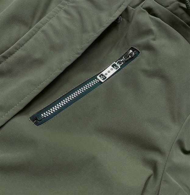 Kurtka damska typu parka 2w1 khaki-beż (bh2015)