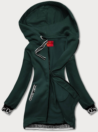 SPORTOWA BLUZA DAMSKA CIEMNA ZIELONA (AMG-36)