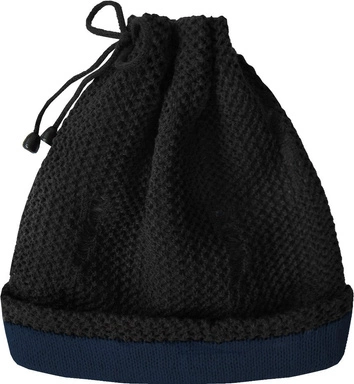 SWETERKOWY KOMIN 2W1 CZARNY (X2001X)